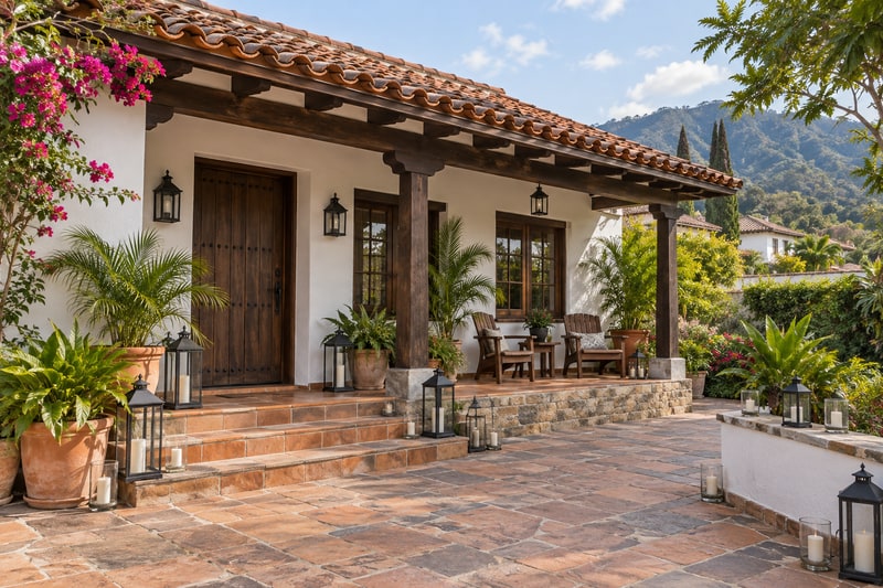 Sân Hiên Colombia — Ánh Nến Chạng Vạng — Trước