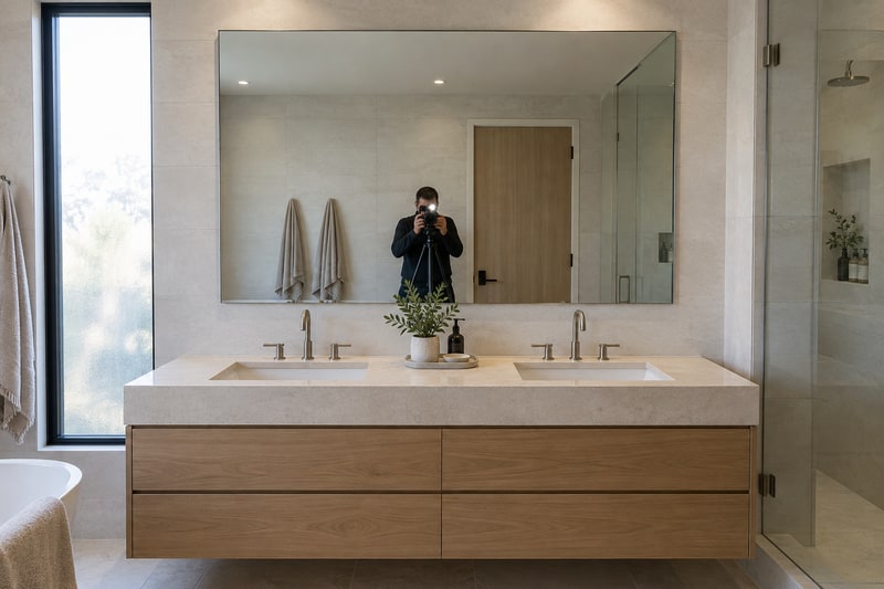 Xóa Phản Chiếu Máy Ảnh & Người Chụp — Trước