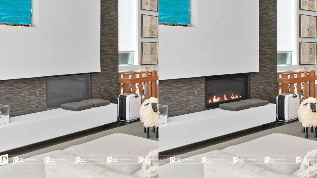 Add fire to fireplaces