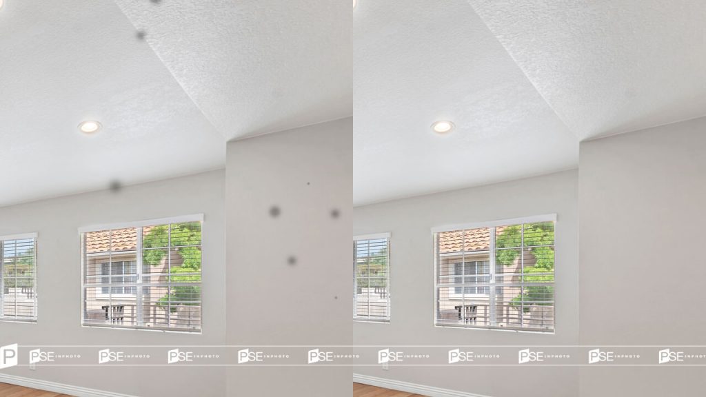Dust spot removal